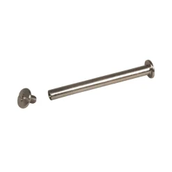 Sale Set de 4 Pernos de Metal Con Tornillo Plata Metales