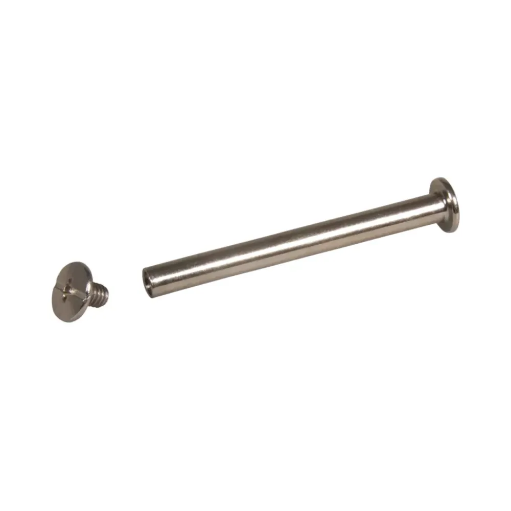 Sale Set de 4 Pernos de Metal Con Tornillo Plata Metales