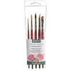 Best Set de 5 Pinceles Acuarela Floral Pinceles Y Brochas