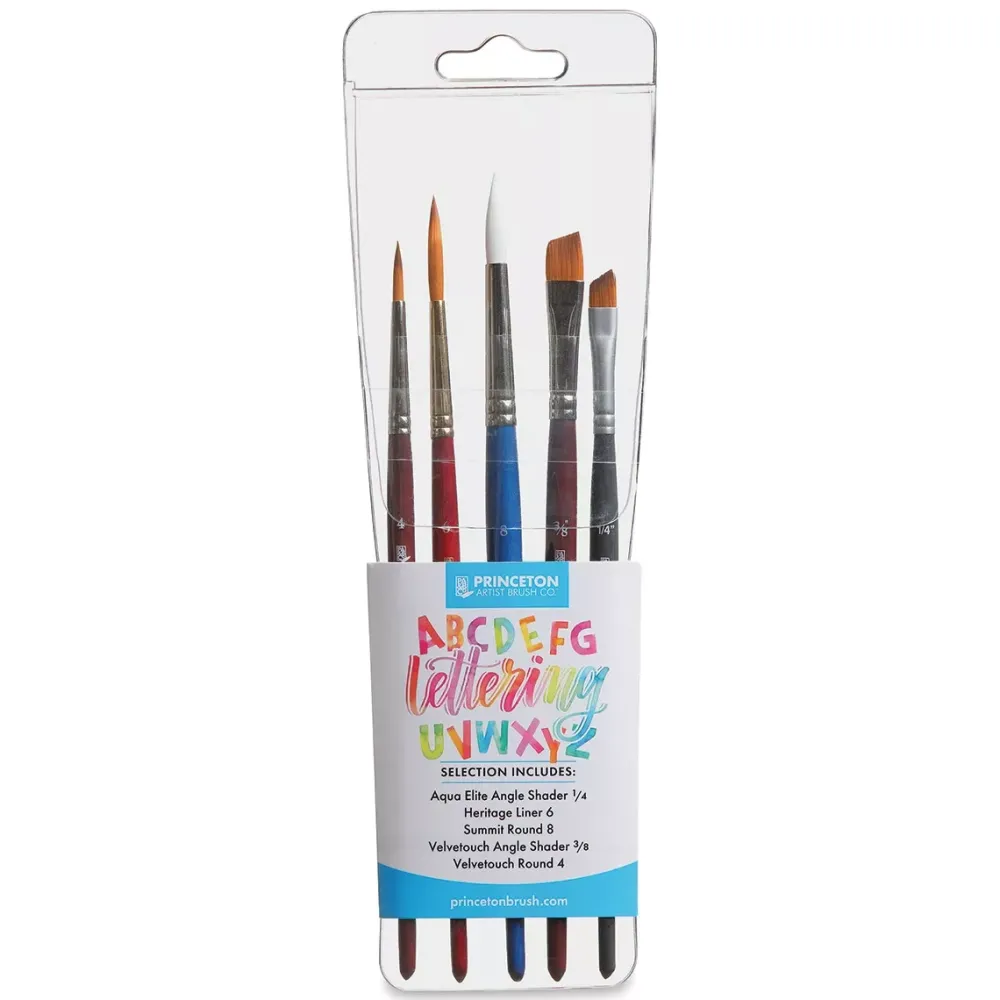 Hot Set de 5 Pinceles para Letteting Pinceles Y Brochas