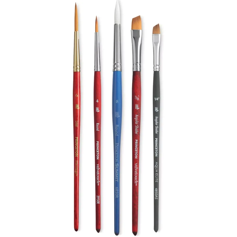 Hot Set de 5 Pinceles para Letteting Pinceles Y Brochas
