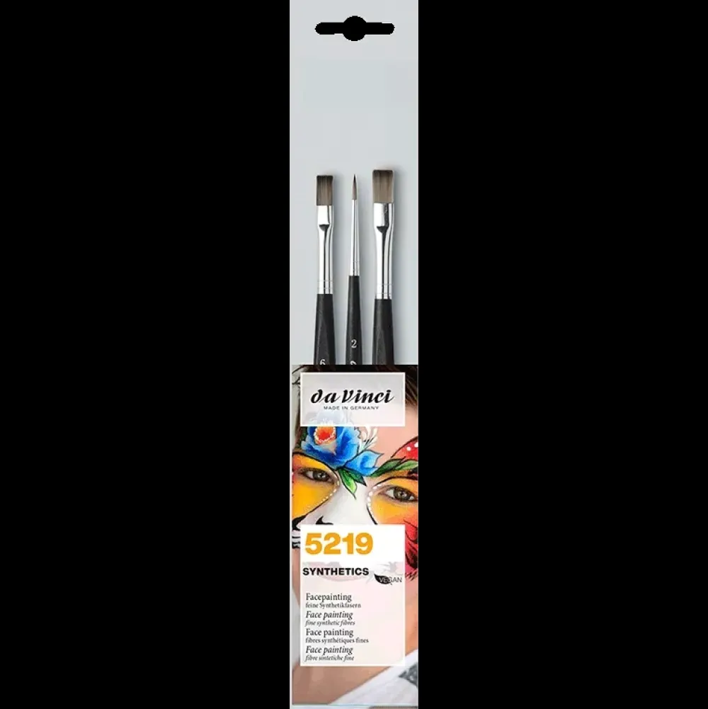 Discount Set de 3 pinceles para pintura de cara Infantil