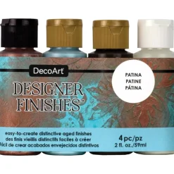 Clearance Set de 4 Pinturas Designer Finishes Patina Ceras, Pátinas Y Tintes