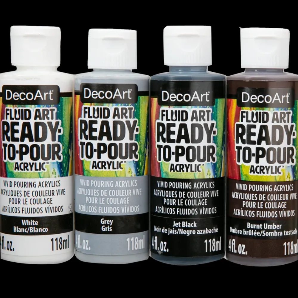 Discount Set de 4 Pinturas Fluid Art Neutral Pinturas Acrílicas