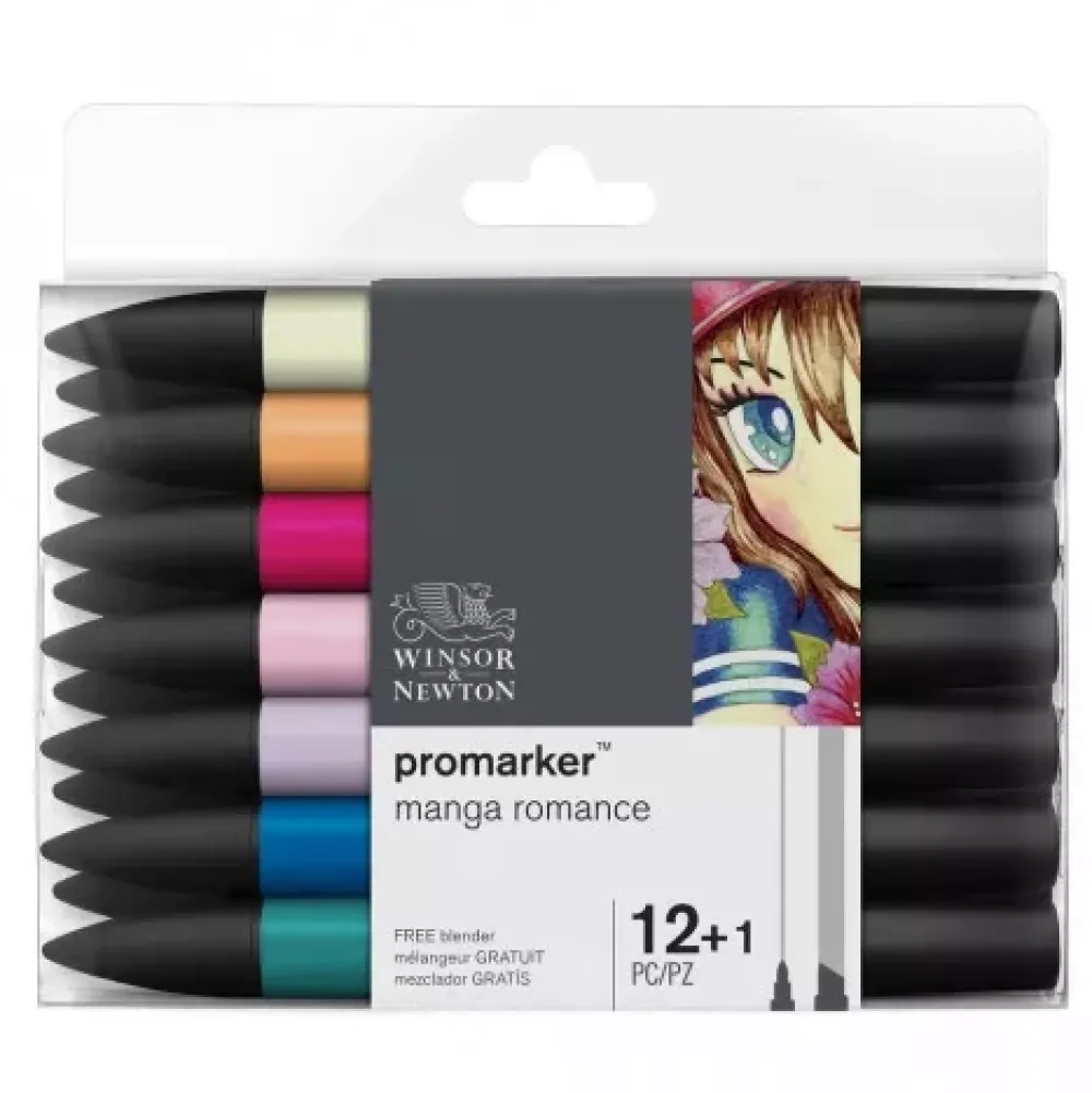 Clearance Set de 12+1 Promarker Manga Romance Winsor & Newton Rotuladores