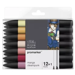 Best Set de 12+1 Promarker Manga Steampunk Winsor & Newton Rotuladores