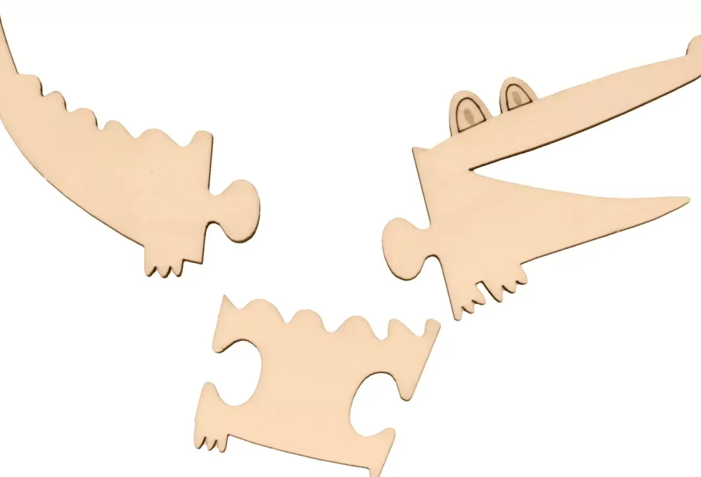 Set de 4 Puzzles de Madera Safari Maderas