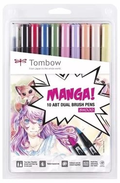 Online Set de 10 rotuladores Dual Brush Manga Shojo Rotuladores