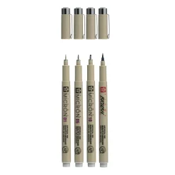 Hot Set de 4 Rotuladores grises Pigma Micron Rotuladores