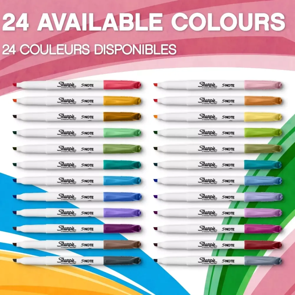 Discount Set de 20 Rotuladores Pastel S-Note Punta 2 en 1 Rotuladores|Pinturas Para Tela Y Seda