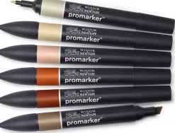 New Set de 6 Rotuladores Promarker Tonos Tierra Rotuladores