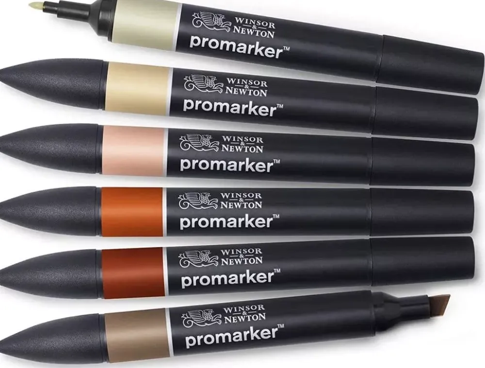 New Set de 6 Rotuladores Promarker Tonos Tierra Rotuladores