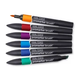 Discount Set de 6 Rotuladores Promarker Brush Tonos Profundos Rotuladores