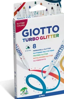 Hot Set de 8 Rotuladores Turbo Glitter Niños Rotuladores|Niños Y Regalos