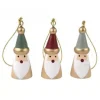 Set de 3 Santas de Madera para Colgar Navidad|Maderas
