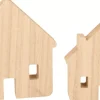 Sale Set de 2 Siluetas de Madera Casitas Maderas