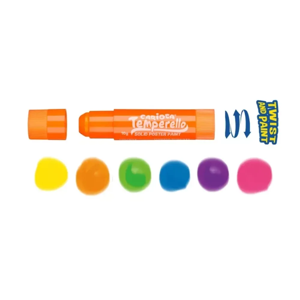 Discount Set de 6 témperas neón sólidas Temperello Pinturas Para Tela Y Seda