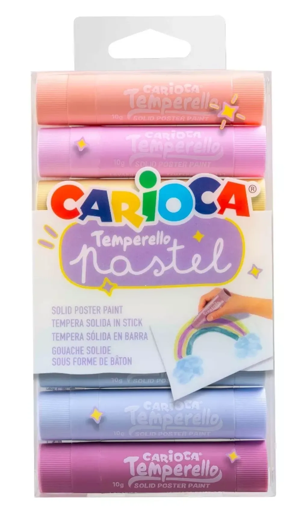 Discount Set de 6 témperas pastel sólidas Temperello Pinturas Para Tela Y Seda