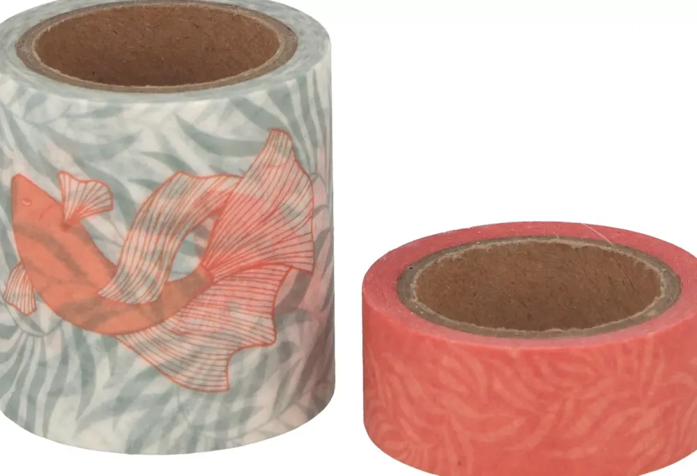Best Set de 2 Washi Tape koi Corail Decoupage