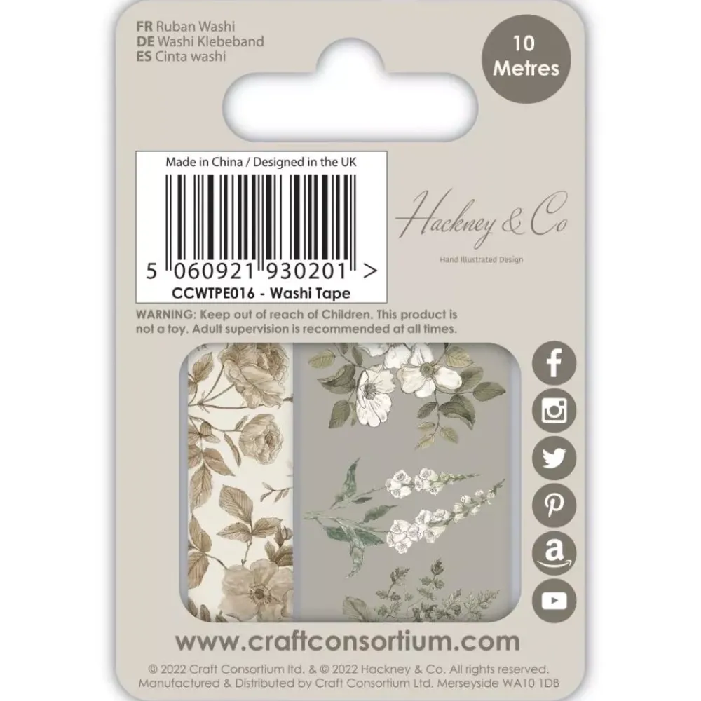 Best Set de 2 Washi Tapes Belle Fleur Decoupage|Papeles