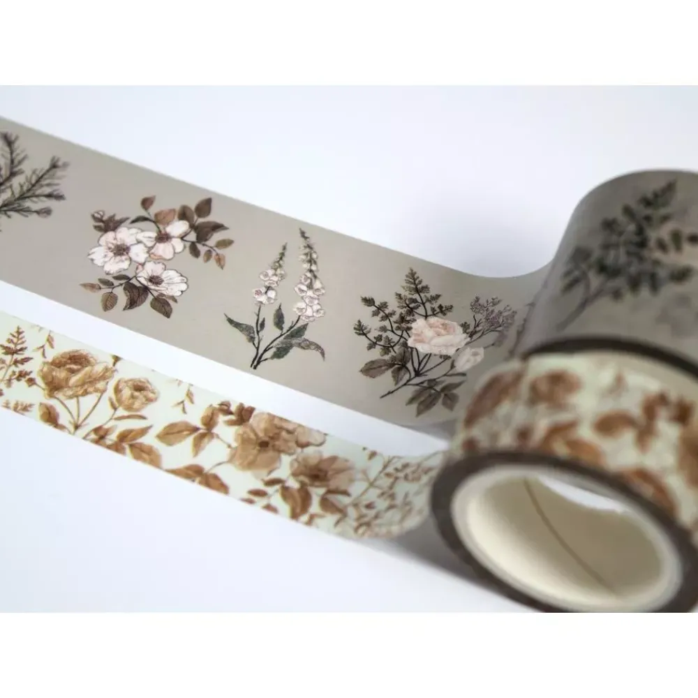 Best Set de 2 Washi Tapes Belle Fleur Decoupage|Papeles
