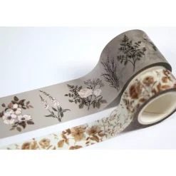Best Set de 2 Washi Tapes Belle Fleur Decoupage|Papeles