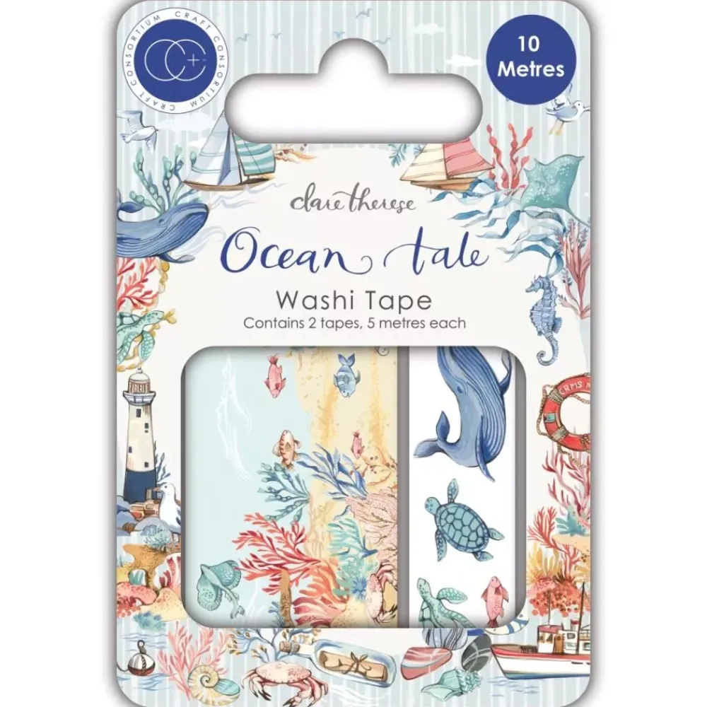 Outlet Set de 2 Washi Tapes Ocean Tale Decoupage