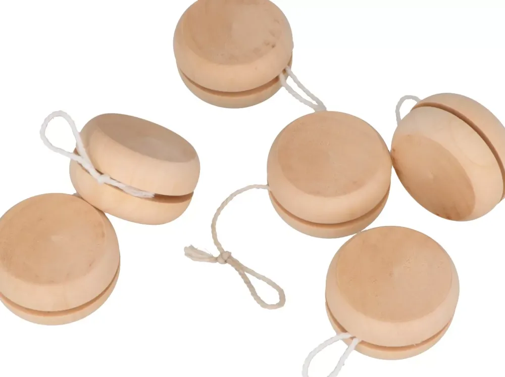 Outlet Set de 6 Yoyos de Madera Maderas
