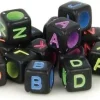 Clearance Set de Abalorios Alfabeto Negro y Colores 6mm Bisutería