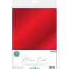 Sale Set de cartulinas metalizadas The Essential Mirror Card Red Papeles