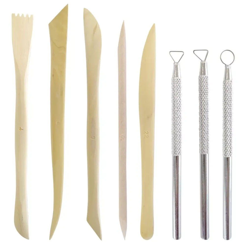 Set de Palillos Modelador + Vaciador Pastas Moldeables