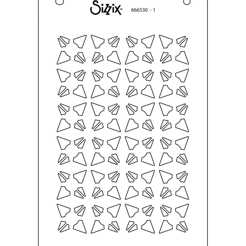New Set de plantillas de stencil Geo Crystals A6 Plantillas