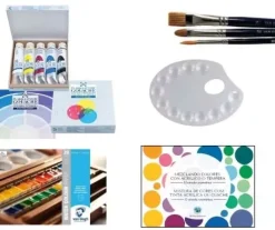 Outlet Set de témpera Mezclando los colores Pinturas Acrílicas