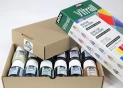 Clearance Set Exploration Vitrail 12 Pinturas Cristal y Cerámica 20ml Pinturas De Vidrio Y Cerámica