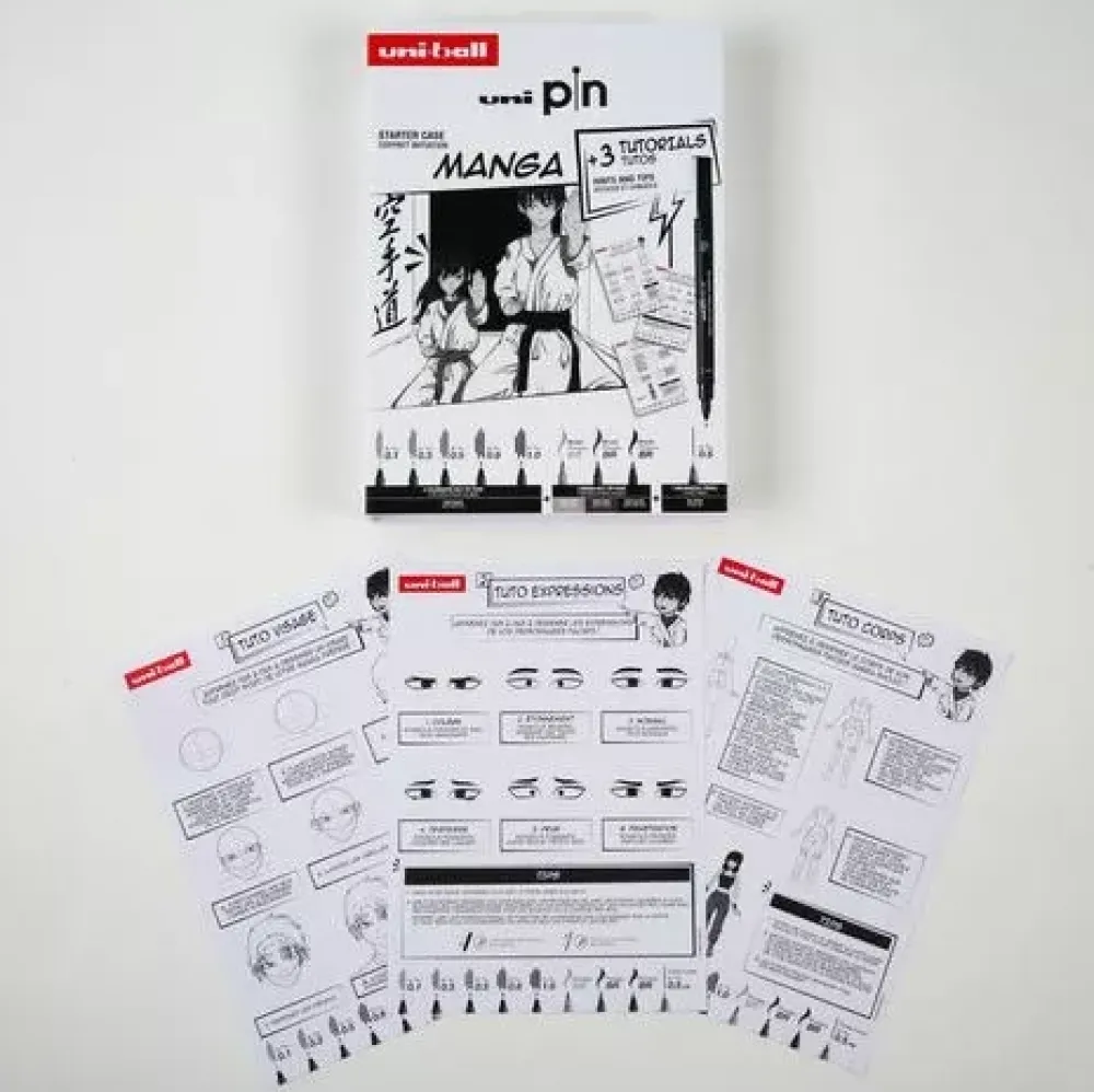 Online Set iniciación rotuladores calibrados Manga Uni Pin Rotuladores