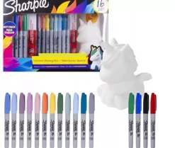 Set Regalo 16 Rotuladores + Unicorn Money Box Rotuladores|Pinturas Para Tela Y Seda