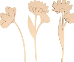 Best Set Teléfono y Flores de Madera Life is Simple Maderas