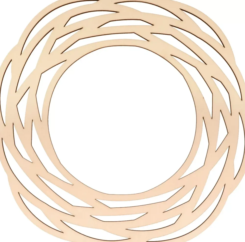 Clearance Silueta de Madera Corona Entrelazada Maderas