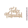 Online Silueta de Madera Feliz Navidad Dayka Navidad