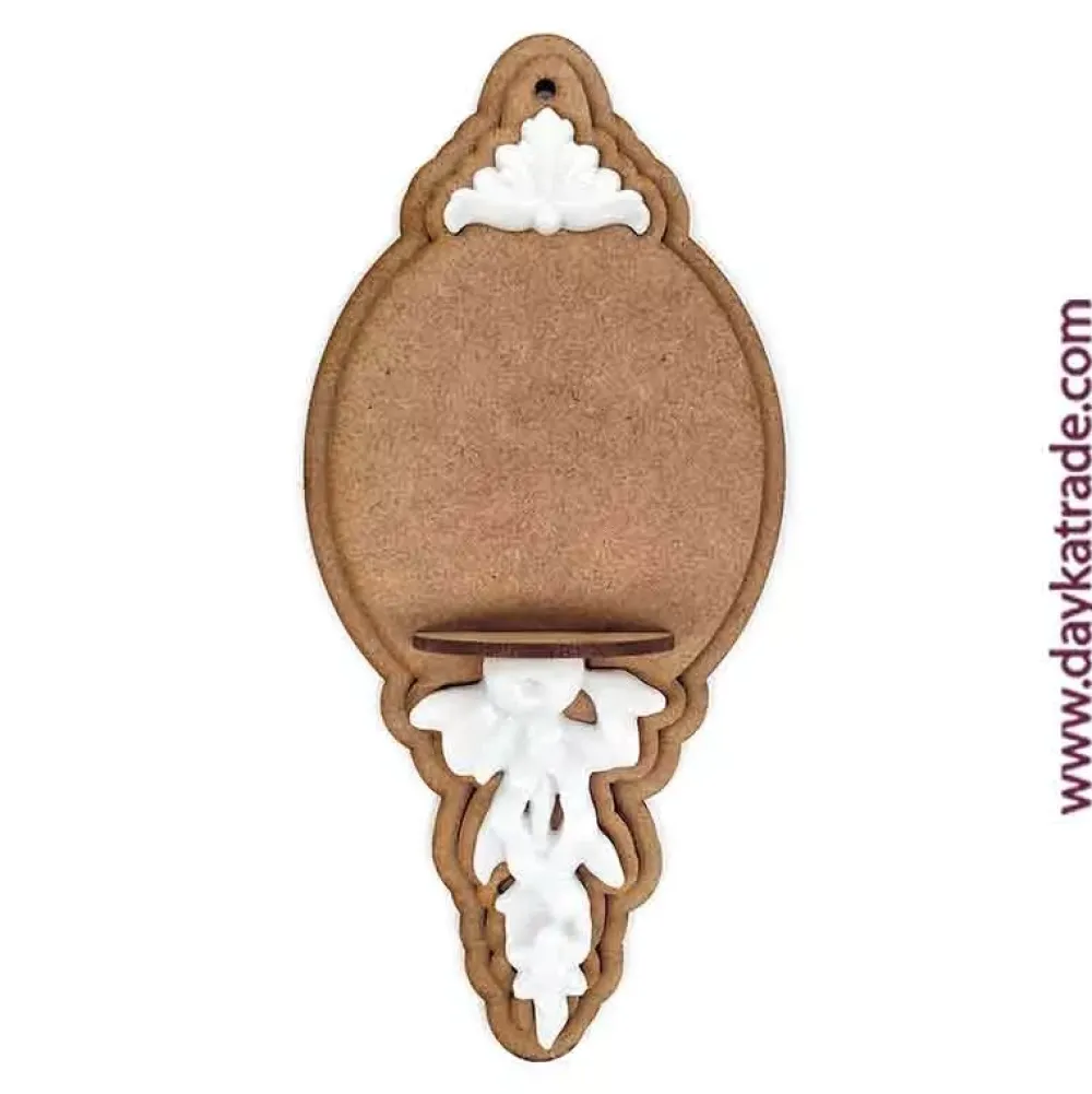 Clearance Silueta DM Bola de Navidad con repisa y resina blanca Dayka Navidad
