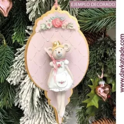 Discount Silueta DM Bola de Navidad con repisa y resina Dayka Navidad