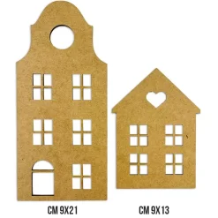 Clearance Silueta MDF Crafty Shapes Casas All You Need For Christmas  Navidad