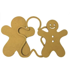 Silueta MDF Crafty Shapes Gingerbread Romantic Candy Christmas Navidad