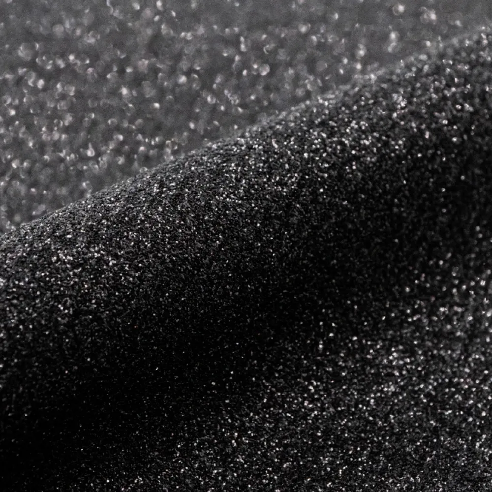New Vinilo Termotransferible Glitter Black 30x50cm Silhouette