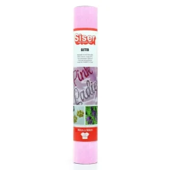 New Vinilo Termotransferible Glitter Neon Pink 30x50cm Silhouette