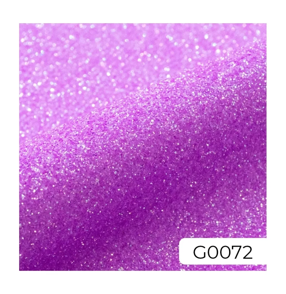 New Vinilo Termotransferible Glitter Neon Purple 30x50cm Silhouette