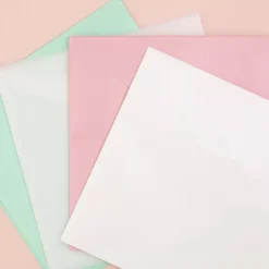 Online Sobre para Papeles Rosa con Velcro 30x30cm Organización