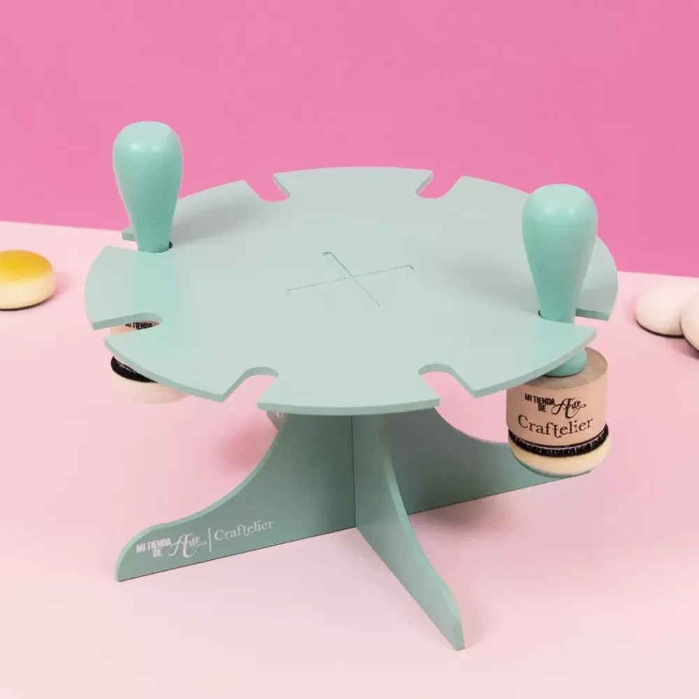 Outlet Soporte Para Aplicadores de Tinta Turquesa Organización