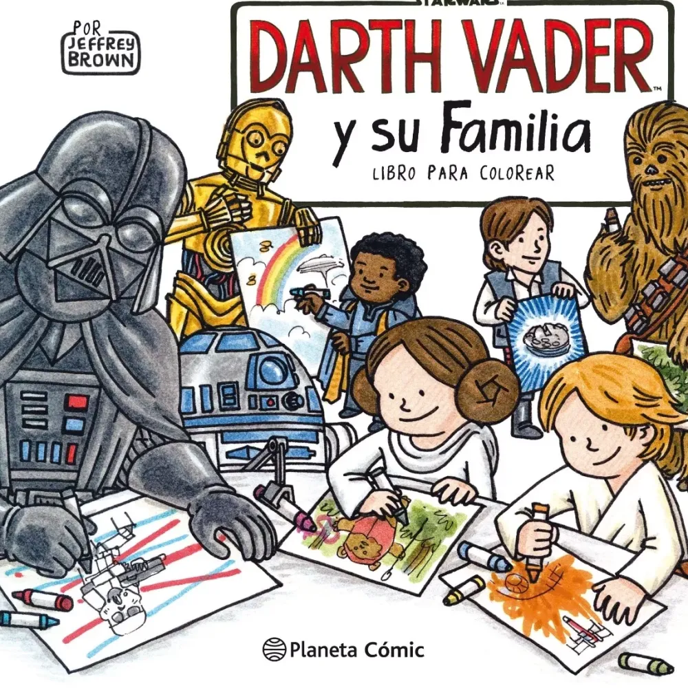 Sale Star Wars Darth Vader y su familia Libro para colorear Colorear
