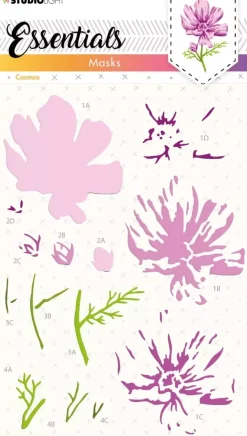 Outlet Stencil Cosmos Essentials 15x21cm Plantillas